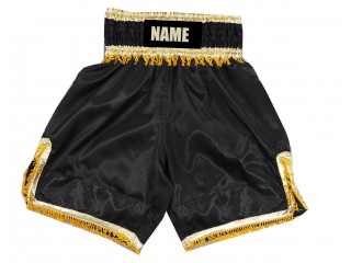 Personlig Boxing Shorts : KNBSH-035-Svart